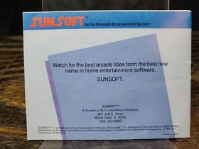 Xenophobe NES Instruction Manual Only