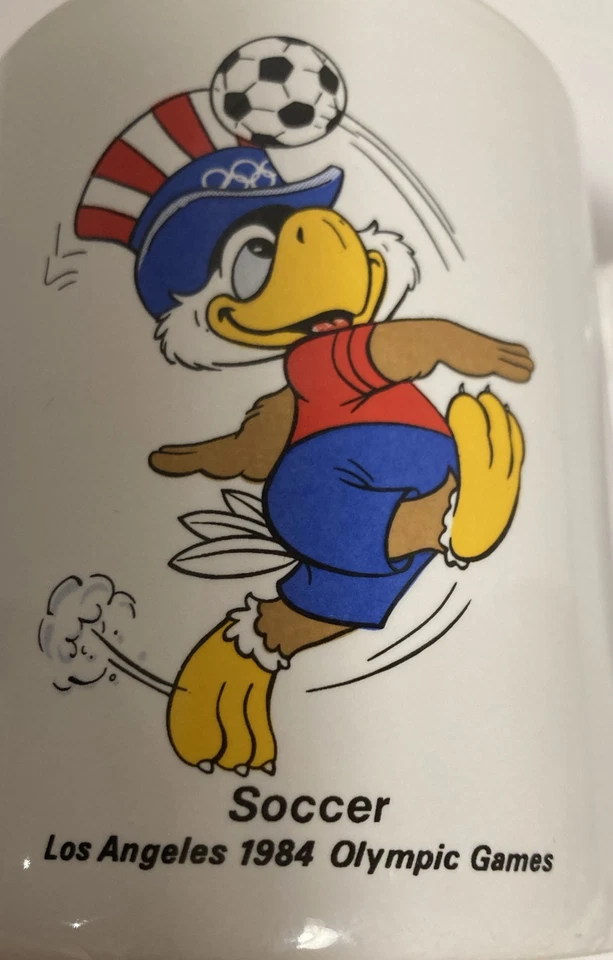 Vintage 1984 Los Angeles Olympic Games Coffee Mug - Sam The Olympic Eagle - Image 2 of 4