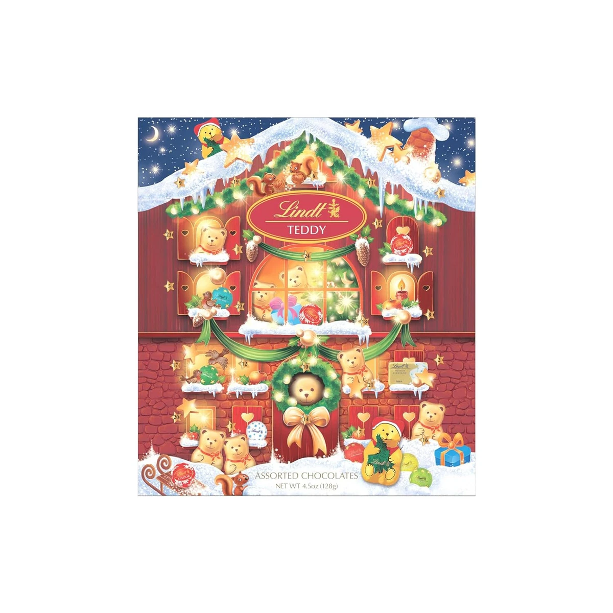 Lindt Holiday Teddy Bear Chocolate Candy Advent Calendar 2023 NEW EXPEDITED  SHIP | eBay