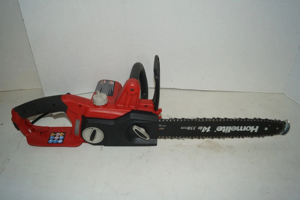 Homelite 9 amp electric chainsaw online
