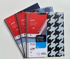 Staples Poly Cover 1-Subject College Ruled Large Notebook Spiral Journal 8x10.5