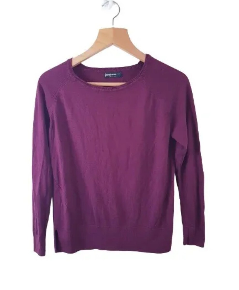 Stradivarius Womens Red Knit Rib Jumper Size M Ladies Pullover