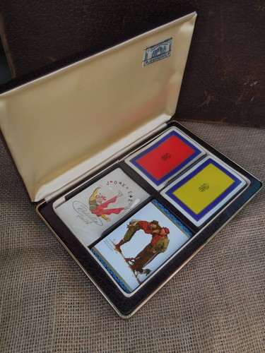Cards Playing With Case 4 Decks Poker ,Norman Rockwell Playing Cards#M - Picture 10 of 17