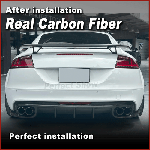 Alerón trasero de carbono alerón labio trasero para Audi TT TTS 8J A5 A7 S7 RS7 A6 - Imagen 2 de 11
