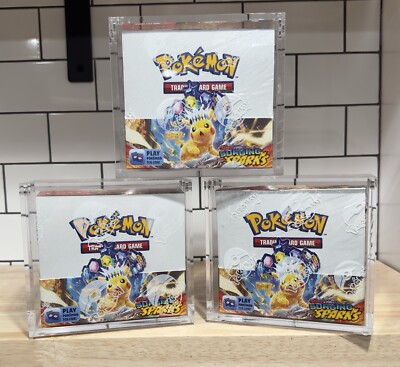 Pokemon Magnetic Booster Box Acrylic Case! Pokémon Card Protective Display! 