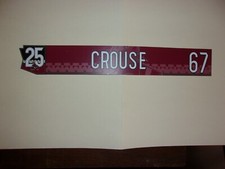 ARIZONA COYOTES Lawson Crouse #67 locker room nameplate 2020-21 (25th anniv year