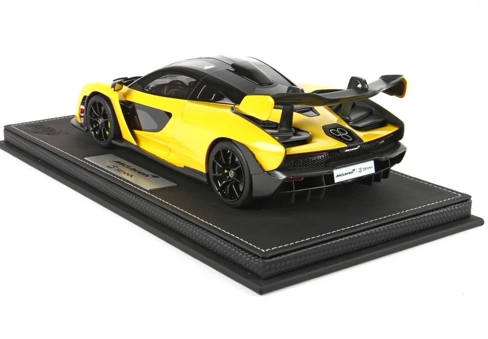 Senna -McLaren - Volcano Yellow black interior - 1/18 - BBR - Image 2 of 4