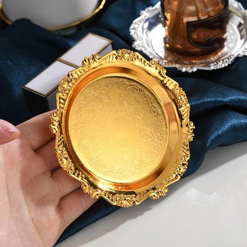 Retro Desktop Candle Tray Earring Trinket Tray Valet Tray Countertop Organizer - Picture 7 of 12