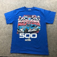 Nascar Shirt Mens Medium Blue 2015 Daytona 500 International Speedway Racing