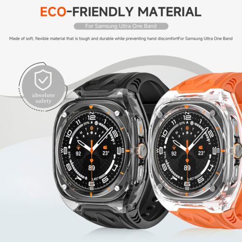Wytrzymałe przezroczyste etui do Galaxy Watch Ultra 47mm Ochrona Bumper Cover Pasek TPU - Zdjęcie 2 z 18
