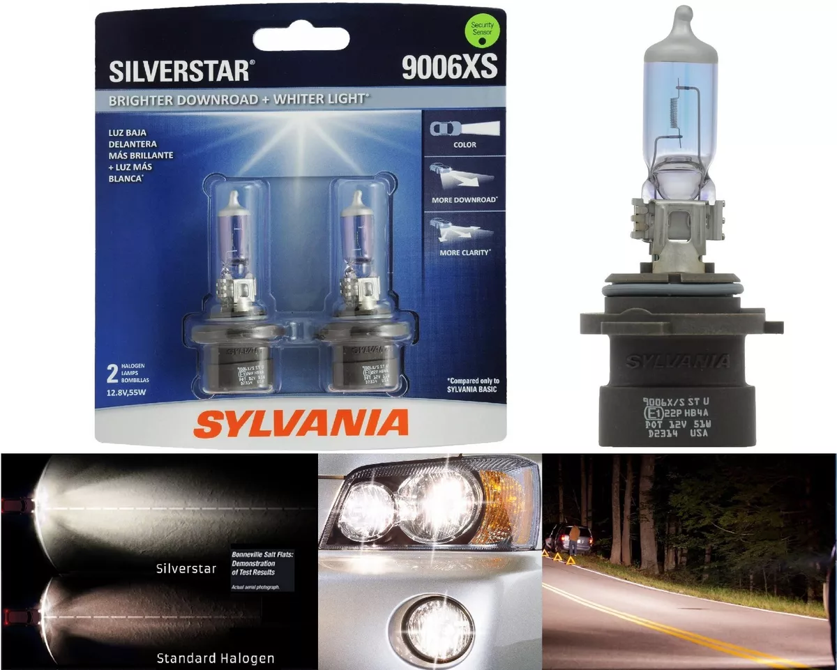 Sylvania Silverstar 9006XS HB4A 55W Two Bulbs Head Light Low Beam