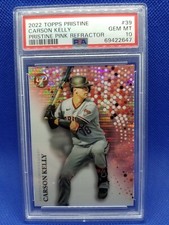 2022 Topps Pristine CARSON KELLY PSA 10 Pink Refractor #/15 card ARIZONA DBACKS