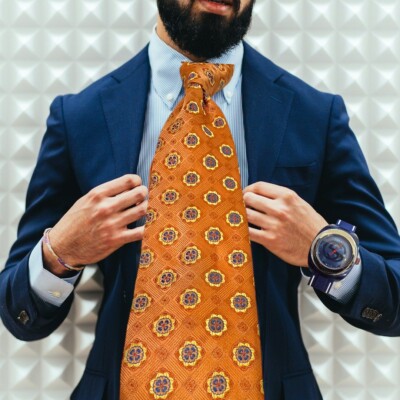 ROBERT TALBOTT CARMEL, HAND SEWEN IN CA, PREMIUM SILK NECKTIE
