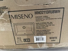 Miseno Rectangular 21" Undermount Bathroom Sink - Bright White