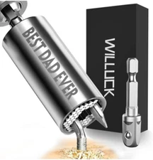 Willuck Universal Socket Tool - Set With Power Drill Adapter (7-19mm)