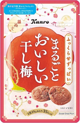 Kanro Tasty Dried Japanese Plum Ume snack 19g from Japan