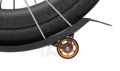 Ridea 40 mm ruote eazy parafango posteriore rulli Ezwheel per bici pieghevole Brompton RMR1 - Foto 7 di 7
