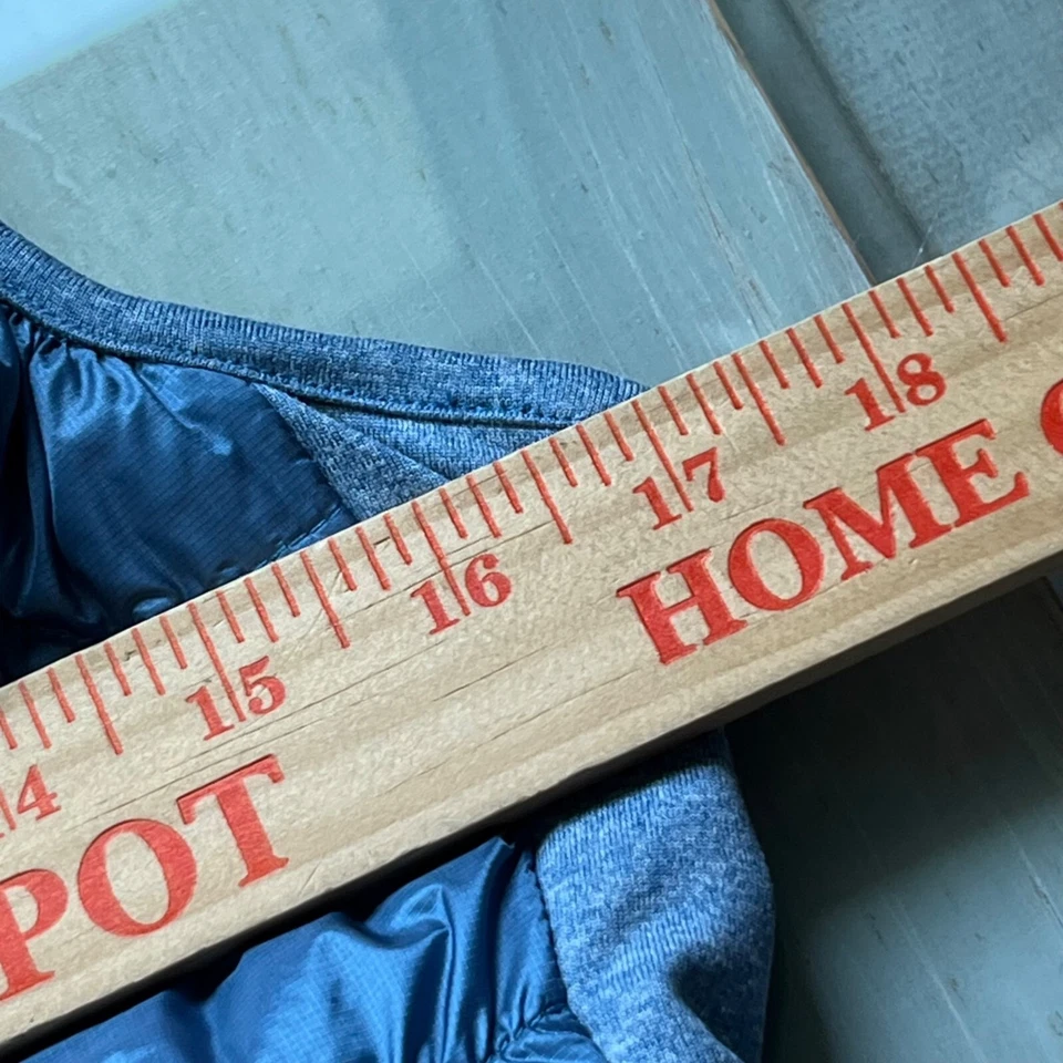 Tangerine Vest Size Medium Duck Down Full Zip Puffer Blue Outdoor Hiking Mock - Image 4 of 4