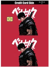 Berserk Guts Credit Card Smart Sticker Skin Small Chips Bank Debit