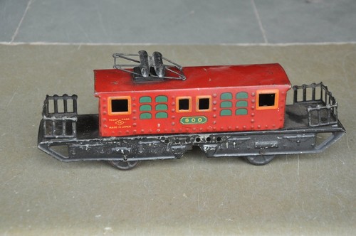 Vintage T.N Trademark Wind Up 600 Litho Train/Cable Car Tin Toy, Japan - 第 3/9 張圖片