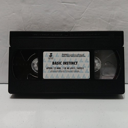 Basic Instinct (VHS, 1992, Michael Douglas Sharon Stone Wayne Knight) - Picture 4 of 9