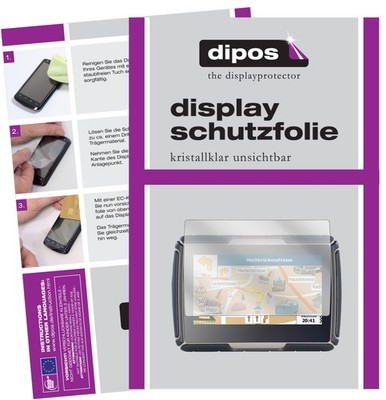 3x Schutzfolie klar für NavGear TourMate N4 Displayschutzfolie Folie Display