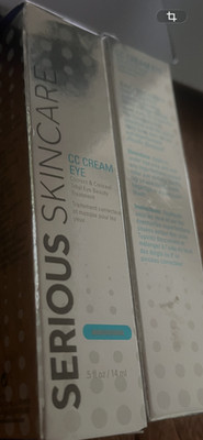 2- Serious Skin Care CC Cream EYE CORRECT & CONCEAL .5oz Full Size SEALED