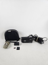 Sony Handycam HDR-CX380 16GB HD Digital Camcorder Case Charger Sd Card Tested