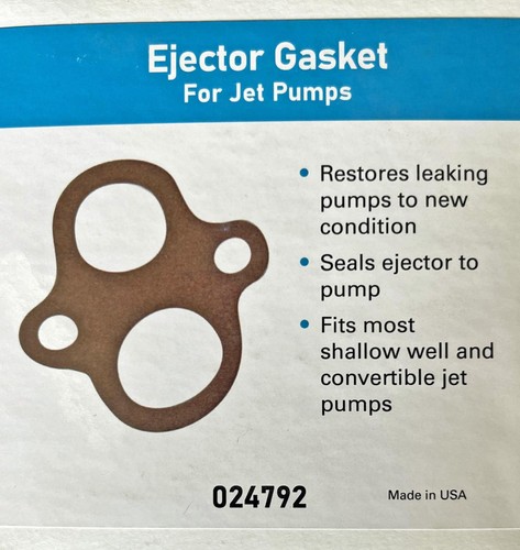 Star H2O 024792 Qty 2 Jet Pump EJECTOR GASKETS For JHU & 1463 - Picture 2 of 2