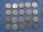 20 SILVER MERCURY DIMES WITH DATES lot 243