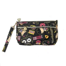 Harajuku Lovers Wristlet Rock Stars Cassette 8.5x5.5” Black