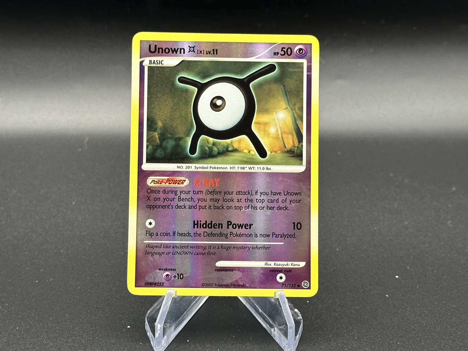 Unown [X] - Reverse Holo - 71/132 Secret Wonders - Pokémon TCG - 2007