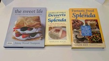Lot of 3 Splenda No Calorie Sweetener Cookbooks Hardcover