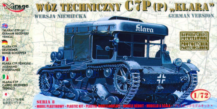 Mirage Hobby 72892 - 1:72 Bergepanzer Klara C7P With Photo Etched Parts