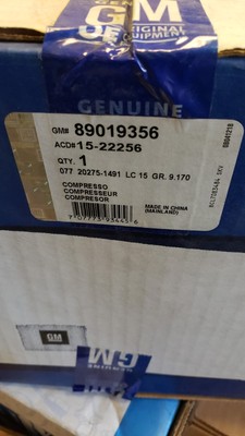 NEW SEALED GENUINE GM 89019356 15-22256 A/C COMPRESSOR KIT (G1-1) | eBay