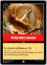 Peter Pan's Dagger 135/204 Common Rise of the Floodborn NM Lorcana Disney