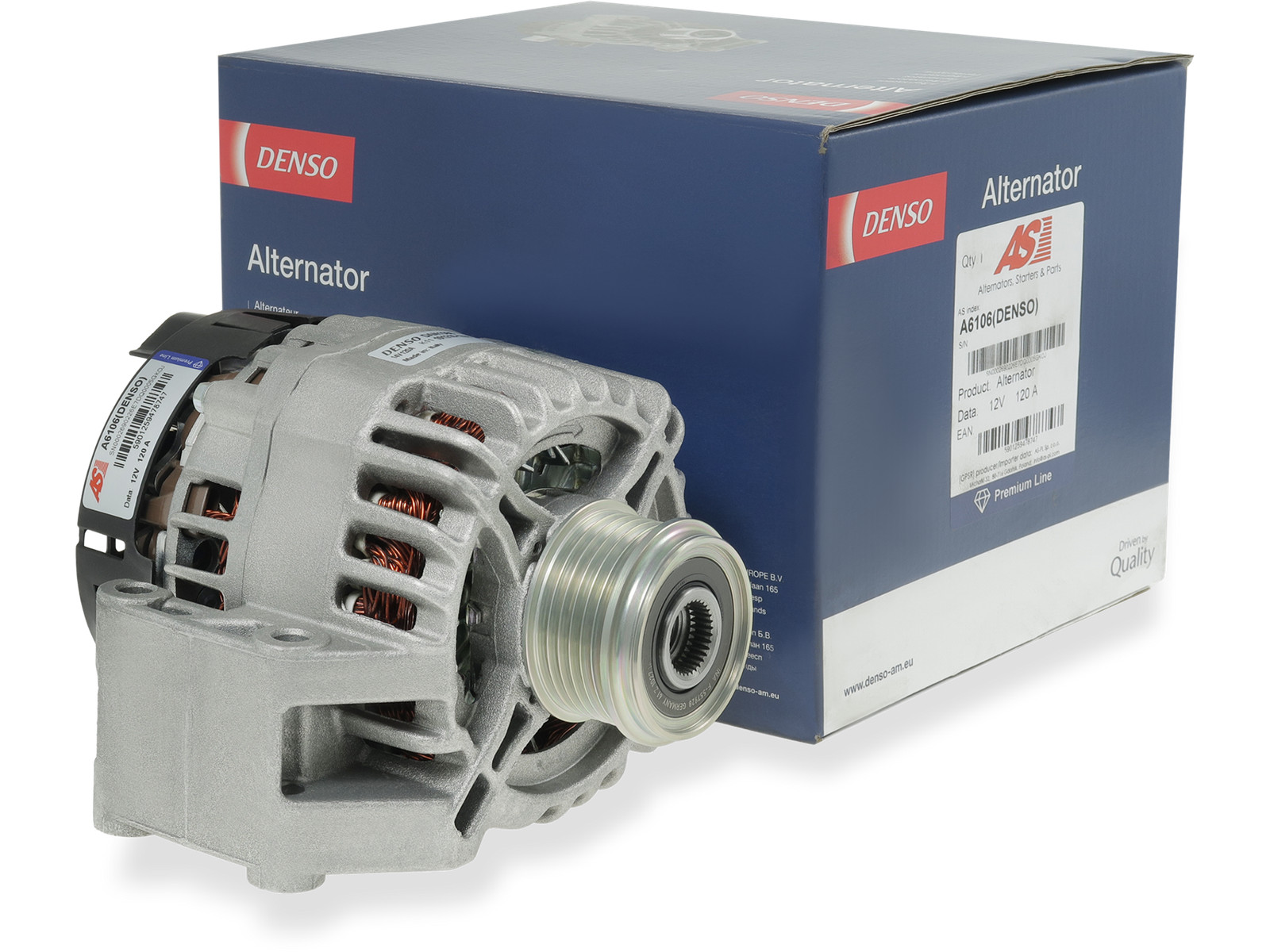Brand New Alternator 12V 120A DENSO for FIAT PUNTO 2009-2018 OE DAN1086