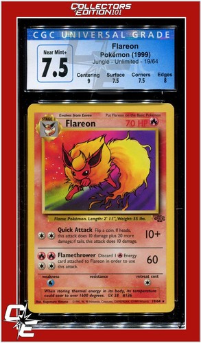 Flareon (Unlimited) graded CGC 7.5 for sale on eBay