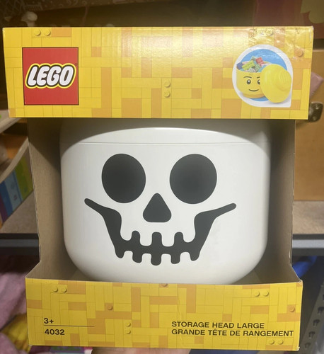 NUOVO LEGO Grande Testa di Stoccaggio - Contenitore Teschio Scheletro - Regalo Halloween - Foto 2 di 5
