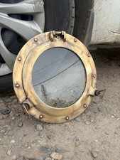 Antik-Messing-Finish, maritimes Schiffs-Bullauge, rund, handgefertigt