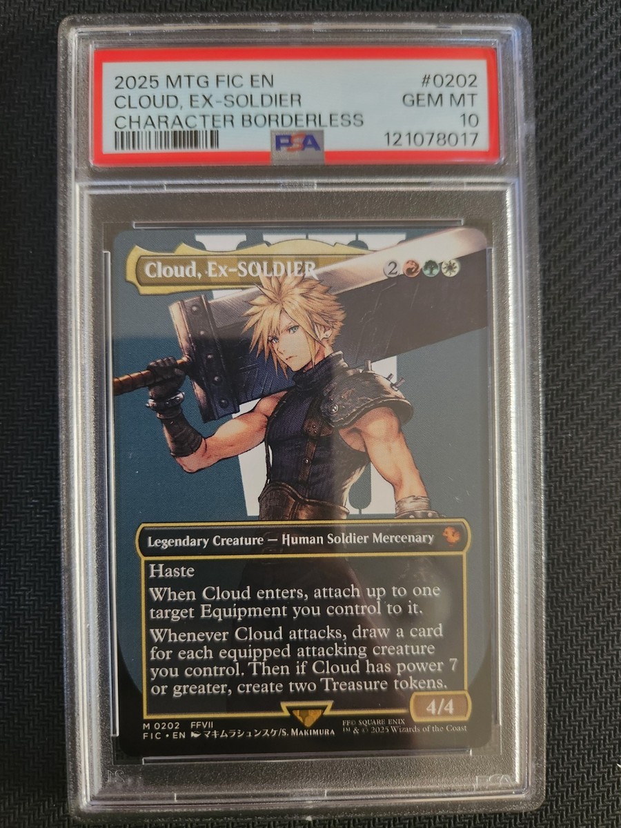fcts7様　PSA10 Cloud, Ex-SOLDIER Magic the Gathering Final Fantasy Cloud, Ex-Soldier Borderless Non