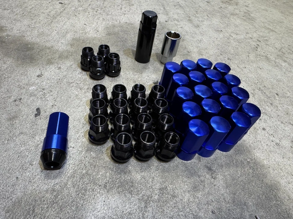 Sintonizador para Toyota Honda RPF1 RAYOS acero azul 12x1,5 mm llanta tuercas cerraduras Foto 4 de 4