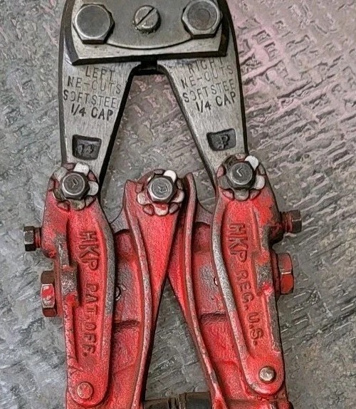 HK PORTER BOLT CUTTER NO-14 ~ 14"  HKP Boston MASS. USA ~ NE-Cuts Softsteel 1/4"