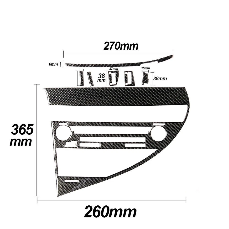 Carbon Fiber CD Player Panel Sticker Cover Trim For Lexus RX350 RX450h 2010-2012 Foto 4 de 4