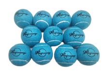 11 Blue Tennis Balls With Mesh Carry Bag