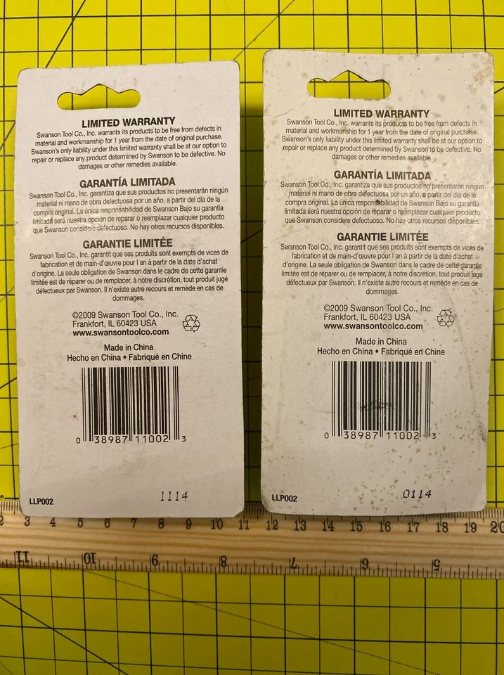Two Double Packs  Swanson 2 Piece Speedlite Plastic Construction Line Level Pack - Image 2 of 2