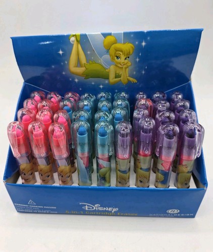 Disney 5 in 1 Cartridge Eraser Tinker Bell Brand New Full Case 36 Total