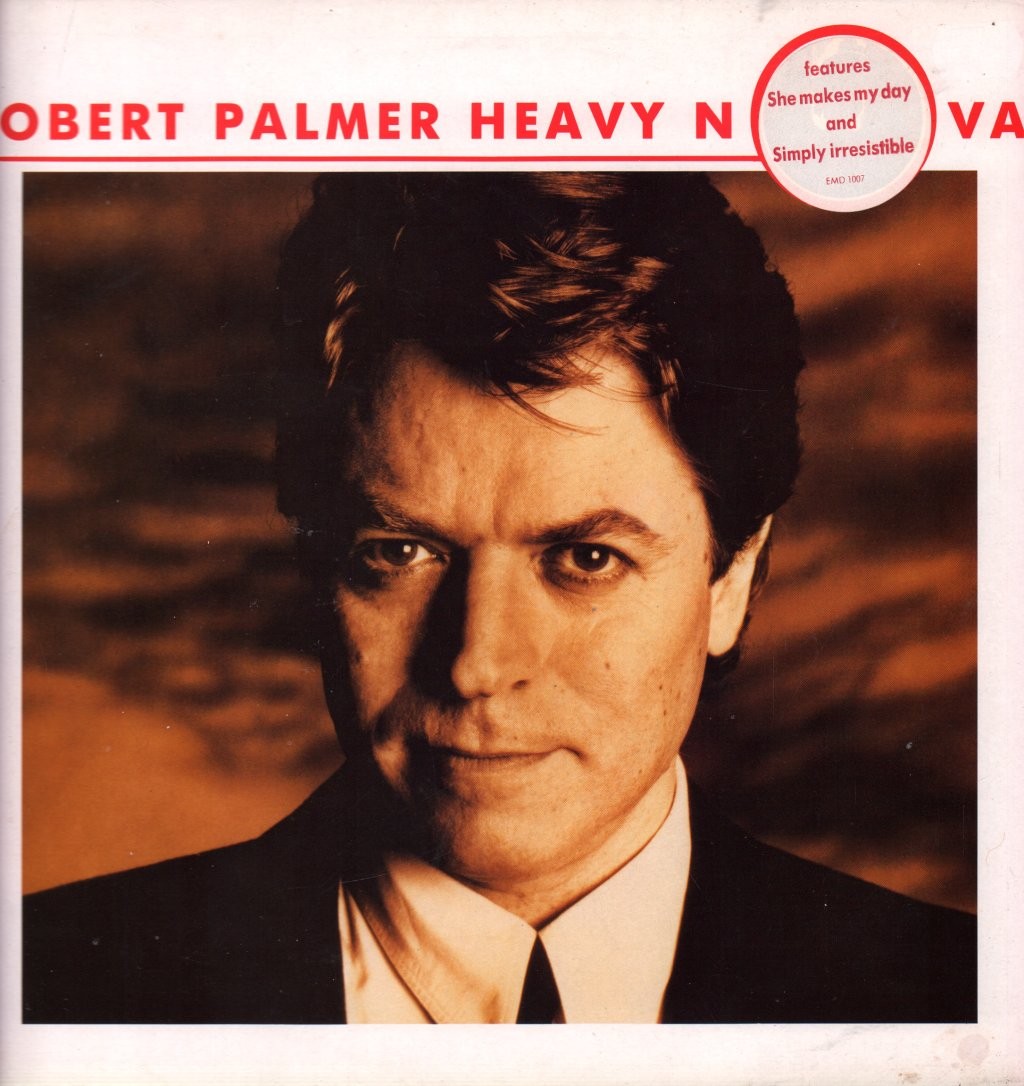 Robert Palmer Heavy Nova LP vinyl UK Emi 1988 in info stickered sleeve with