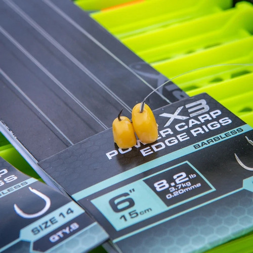 Matrix NEW X3 Power Carp Edge Rigs 15cm Ready Tied Match Fishing Rigs - Afbeelding 6 van 7