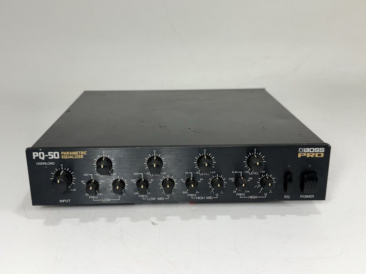 n*9様 BOSS パラメトリックイコライザー PQ-50 動作確認済み 本体の Vintage BOSS PQ-50 - 4-Band Parametric Equalizer Audio Processor
